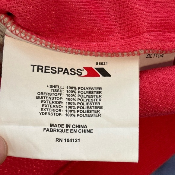 Vintage NWT Trespass Softshell‎ Ski Snownoard Jacket Womens XS Coral Cream READ - Picture 11 of 12